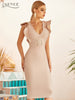 Adyce 2023 Summer Women Black Ruffles Bandage Dress Sexy Sleeveless Sash V Neck Celebrity Evening Runway Party Bodycon Dress