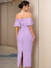 Adyce 2023 Summer Women Green Off Shoulder Bandage Dress Sexy Short Sleeve Midi Club Celebrity Evening Runway Party Dresses