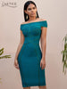 Adyce 2023 Summer Women Short Sleeve Bodycon Bandage Dress Sexy Evening Club Celebrity Runway Party Outwear Dresses Vestidos