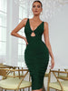 Adyce 2023 Summer Lady Hollow Out Bandage Dres Sexy Tank Sleeveless V Neck Midi Draped Celebrity Evening Night Club Party Dress