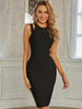Adyce 2023 Summer Women Black Tank Sleeveless Wrap Bandage Dress Sexy Hollow Out Mini Lady Celebrity Club Evening Party Dresses
