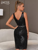 Adyce Black Lace Evening Women Dress Vestidos Sexy Tank Sleeveless Night Club Celebrity Elegant Lady Party Dress Outfits