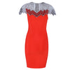 Fashion Bandage Dress Women Celebrity Evening Party Dresses Vestidos Sexy Beads Embellished Mini Runway Dress