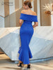 Adyce Summer Evening Maxi Mermaid Dress Women Elegant Off Shoulder Slash Neck Celebrity Runway Party Club Dress Vestidos
