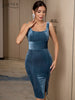 Adyce Women's  Midi Celebrity Night Club Dress 2023 Summer Sexy Tank Sleeveless Backless Evening Party Outfits Dress