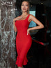 Adyce Midi Mearmaid Bodycon Bandage Dress For Women Sexy Tank Sleeveless 2023 Summer Red Club Celebrity Birthday Party Dress