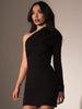 Adyce Autumn Red One Shoulder Long Sleeve Bandage Dress Women Sexy Hollow Out Club Midi Celebrity Runway Party Dress Vestido