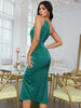 Adyce Summer Green Women's Dress Sexy One Shoulder Sleeveless Chians Celebrity Club Evening Party Draped Midi Dress