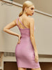 Adyce Summer One Shoulder Women's Bodycon Bandage Dress 2023 Sexy Hollow Out Sleeveless Celebrity Club Runway Party Dresses