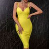Adyce Summer Spaghetti Strap Bodycon Bandage Dress For Women Sexy Sleeveless V Neck Celebrity Club Runway Party Dresses 2023