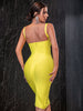 Adyce Summer Spaghetti Strap Bodycon Bandage Dress For Women Sexy Sleeveless V Neck Celebrity Club Runway Party Dresses 2023