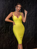 Adyce Summer Spaghetti Strap Bodycon Bandage Dress For Women Sexy Sleeveless V Neck Celebrity Club Runway Party Dresses 2023