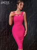 Adyce Summer Tank Club Bandage Dress For Women Sexy Sleeveless Hollow Out Bodycon Elegant Celebrity Evening Party Dress 2023