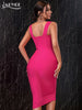 Adyce Summer Tank Club Bandage Dress For Women Sexy Sleeveless Hollow Out Bodycon Elegant Celebrity Evening Party Dress 2023