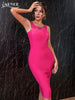 Adyce Summer Tank Club Bandage Dress For Women Sexy Sleeveless Hollow Out Bodycon Elegant Celebrity Evening Party Dress 2023