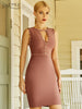 Adyce Summer Tank Hollow Out Bodycon Bandage Dress Sexy Sleeveless Beading Celebrity Runway Club Party Dress For Women 2023