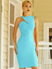 Adyce Summer Women Orange Tank Mesh Midi Bandage Dress 2023 Sexy O Neck Sleeveless Celebrity Evening Runway Club Party Dress
