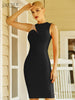 Adyce Summer Women Orange Tank Mesh Midi Bandage Dress 2023 Sexy O Neck Sleeveless Celebrity Evening Runway Club Party Dress