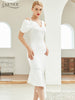 Adyce Summer Women White Club Bodycon Bandage Dress Sexy V Neck Short Sleeve Mermaid Celebrity Runway Party Dresses Vestidos