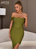 Adyce Off Shoulder Party Wear Women's Bandage Dress 2023 Summer Sexy Short Sleeve Evening Runway Club Bodycon Dress Vestidos