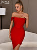Adyce Off Shoulder Party Wear Women's Bandage Dress 2023 Summer Sexy Short Sleeve Evening Runway Club Bodycon Dress Vestidos