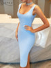 Adyce Sexy Backless Club Bodycon Bandage Dress Vestidos Women Summer Tank Sleeveless Evening Celebrity Lady Party Dress