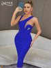 Adyce Sexy Backless White Midi Bodycon Bandage Dress Women Summer Tank Sleeveless Celebrity Elegant Evening Party Dress Outfits
