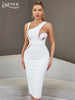 Adyce Sexy Backless White Midi Bodycon Bandage Dress Women Summer Tank Sleeveless Celebrity Elegant Evening Party Dress Outfits