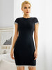 Adyce Summer Celebrity Black Backless Women's Bandage Dress Sexy Short Sleeve Tassel  Diamonds Evening Runway Club Dresses