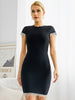 Adyce Summer Celebrity Black Backless Women's Bandage Dress Sexy Short Sleeve Tassel  Diamonds Evening Runway Club Dresses