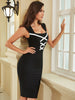 Adyce Summer Women Celebrity Bodycon Bandage Dress Sexy Tank Sleeveless Patchwork Club Evening Runway Party Black Dress Outfits
