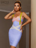 Adyce Women's Dresses  2023 Summer Sexy Spaghetti Strap Bandage Patchwork Club Evening Runway Party Outfits Dress