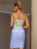 Adyce Women's Dresses  2023 Summer Sexy Spaghetti Strap Bandage Patchwork Club Evening Runway Party Outfits Dress