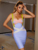 Adyce Women's Dresses  2023 Summer Sexy Spaghetti Strap Bandage Patchwork Club Evening Runway Party Outfits Dress
