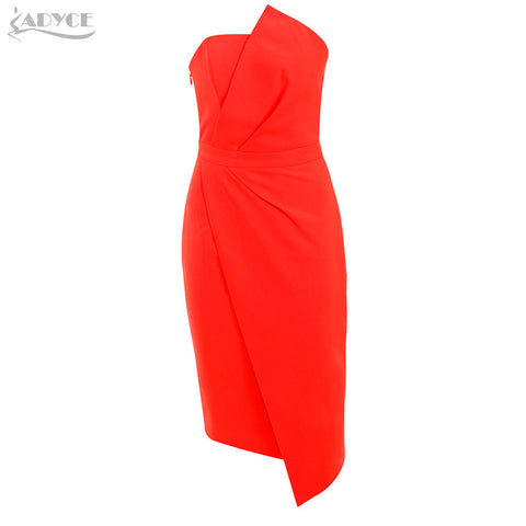 Yellow Women Party Dress Summer Vestidos Verano 2022Sleeveless Strapless Elegant Side Zipper Club Celebrity Runway Dress