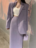 Aelegantmis Elegant Oversize Blazer Women Korean Two Piece Sets Belt Casual Skirts Suits Female Split Office Lady Coats