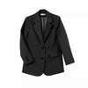 Aelegantmis High Quality Black Blazer Jacket Women Oversized Casual Chic Loose Blazer Femme Spring Pockets Formal Outerwear 2022