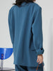 Aelegantmis  Office Lady Blue Oversized Blazer Women Jacket Korea Casual Blazers Coat Work Suit Femme Outerwear 2023