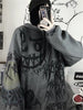Aesthetic Hoodie Emo Sweatshirt Grunge Harajuku Anime Hip Hop Oversized Tops Punk Female Long Sleeve Gothic Clothes Kpop Hoodies