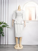 African Women Dresses Elegant 2PCS Beadeds Tops and Skirts Formal Party Outfits Ladies Autumn Clothes