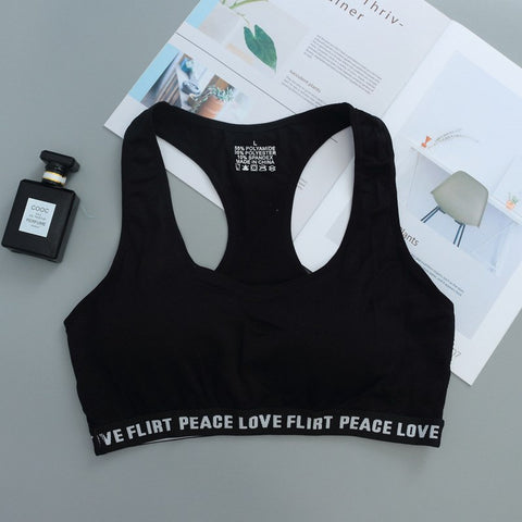 Women Crop Tops Cotton Tank top Bralette Padded Fitness Bra Vest