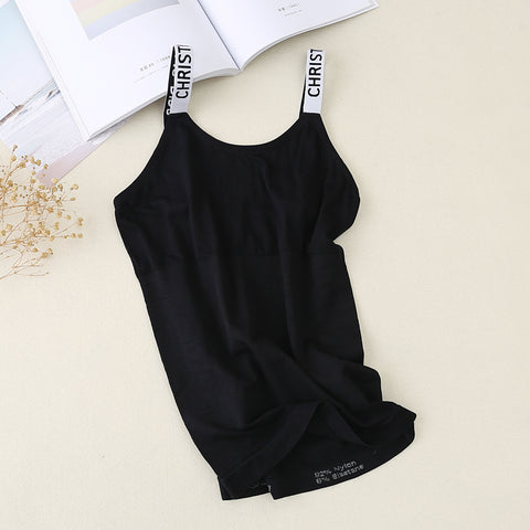 Women Fitness Tank Top Black & White Vest