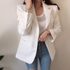Ailegogo 2022 Autumn Winter Women's Blazers Casual Buttons Pockets Jackets Notched Vintage Oversize Wild Lady Tops JK1302