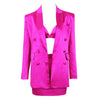Ailigou 2022 Autumn Women 3 Three-Piece Sexy Long-Sleeved Jacket Mini Skirt Button Club Party Casual Women'S Set