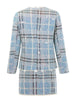 Ailigou Autumn 2023  Women's Plaid Skirt Slim Tweed Jacket+Half Skirt Beaded V-Neck Two Piece Set