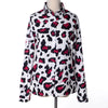 AliExpress Blusas Europe US Camisa Feminina Women Blouses New Slim Wild Leopard Blusa Lapel long-sleeved Shirt Vestidos LHc931