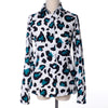 AliExpress Blusas Europe US Camisa Feminina Women Blouses New Slim Wild Leopard Blusa Lapel long-sleeved Shirt Vestidos LHc931