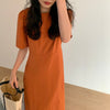 Alien Kitty 2023 Elegant O-Neck French Office Lady Solid Streetwear Puff Sleeve Retro Summer Sweet Long Dresses Vestidos