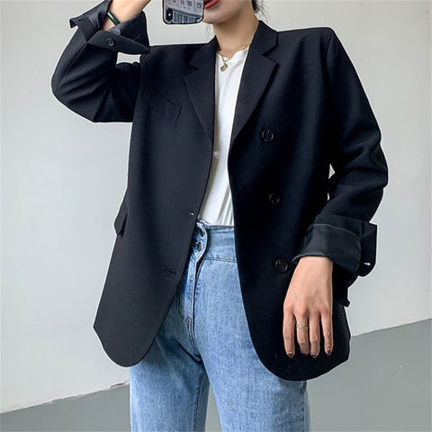 Alien Kitty Chic Retro Women Blazers All Match Casual Lady 2022 Office Wear Streetwear Elegant Coats Autumn Gentle OL Hot