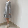 Alien Kitty Female Autumn Long Sleeves Dress Vestidos Peter Pan Collar Lace Romantic Women Loose Elegant Clothe